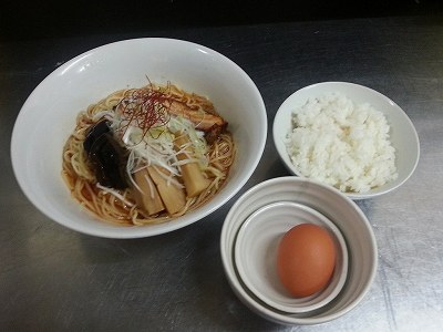 汁なし担々麺 ご飯セット々麺