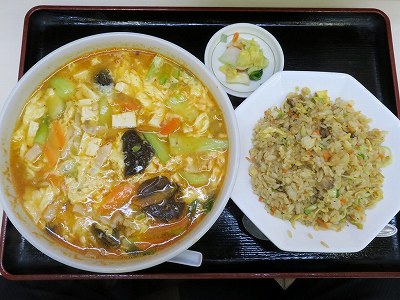 酸辛湯麺＋チャーハン